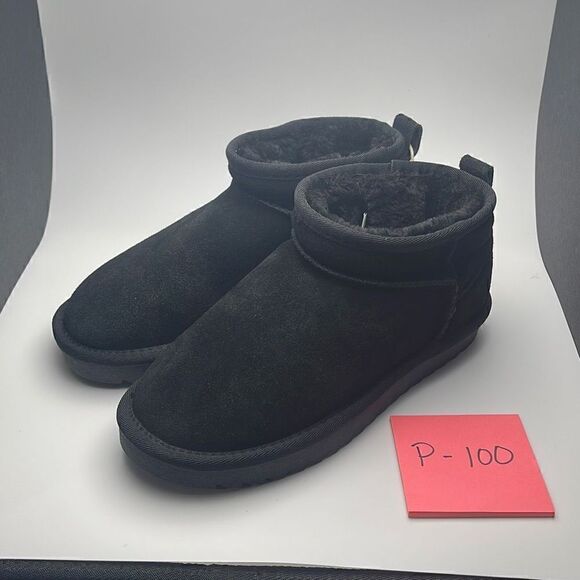 CUSHIONAIRE Women's Genuine Suede pull on boot 6 BLACK - Picture 3 of 7